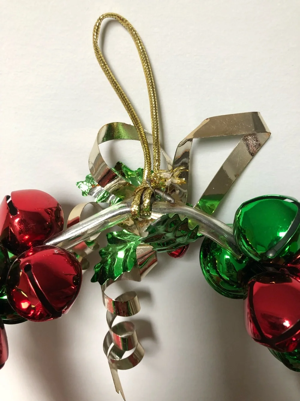 Vintage Metal Snowflake Jingle Bell Festive Wreath